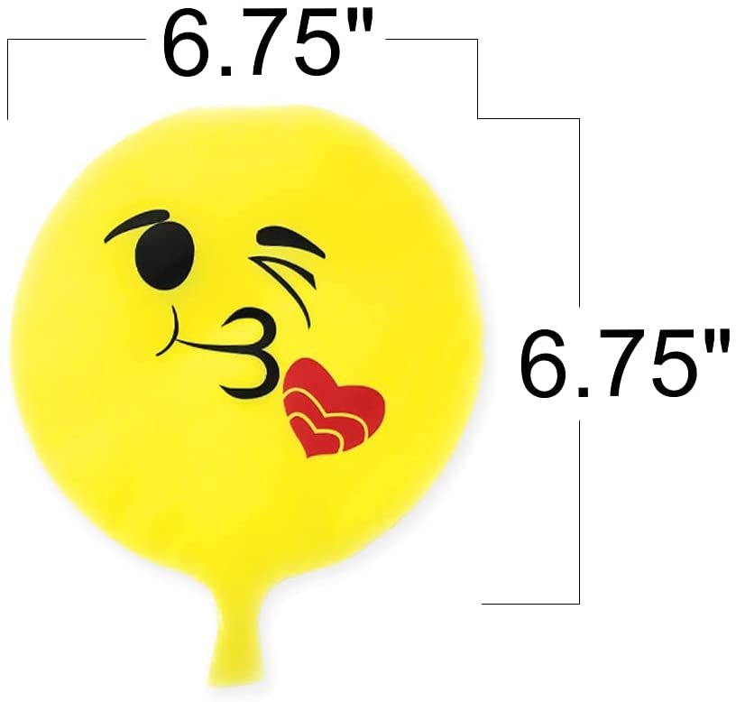 Emoticon Whoopee Cushions, Set of 12, Fun Whoopee Noise Makers for Kids and Adults, 100% Non-Toxic Prank Toy, Novelty Gag Joke Gift, Birthday Party Favors for Boys and Girls