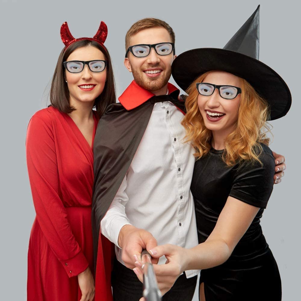 Funny Eyes Disguise Glasses, Set of 12, Hilarious Glasses for Kids