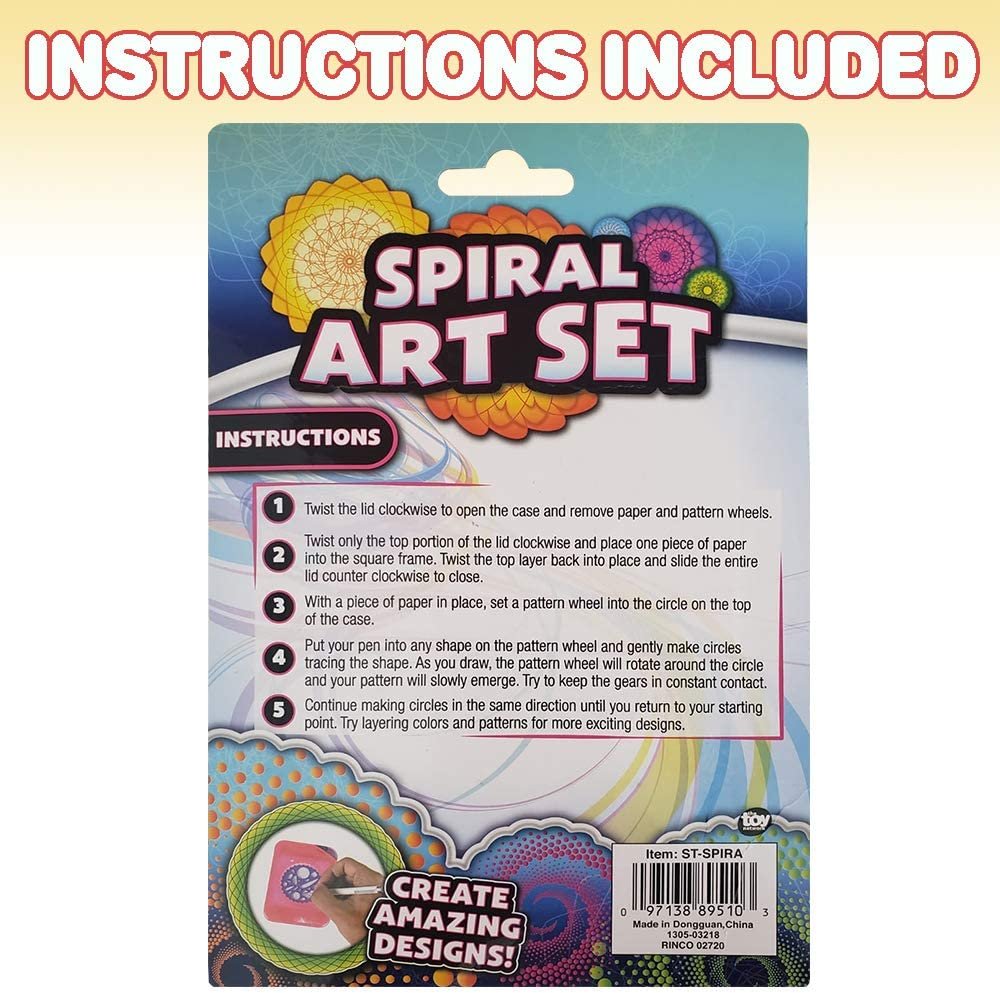 ArtCreativity Travel Spiral Art Set for Kids, 5-Piece, Portable
