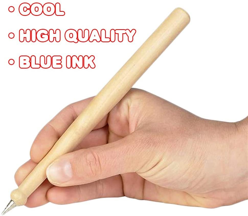 Wood Baseball Bat Pens, Set of 12, Writing Pens for Kids with Black Ink, Cool Baseball Birthday Party Favors, Sports Party Supplies, Classroom Teacher Rewards and Goodie Bag Fillers