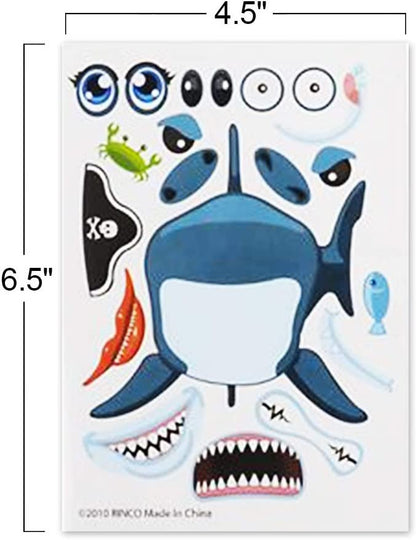 ArtCreativity Make Your Own Sea Life Sticker Assortment, Set of 24 Sheets, Unique Arts ‘n Crafts Activity Supplies Kit for Kids, Sticker Prize, Fun Birthday Party Favor, Goodie Bag Filler