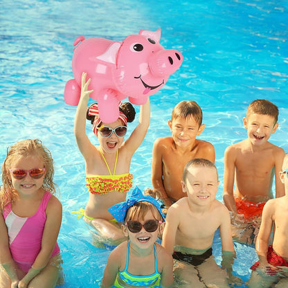 ArtCreativity Inflatable Pig, Farm Animal Party Decorations and Supplies, 20 Inch Blow-Up Pig Inflate for Animal Birthday Party Favors, Pool Party Float, and Game Prize for Kids