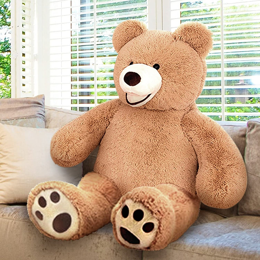 4 Feet Giant Teddy Bear - Extra Plush and Soft Toy - Jumbo Large Stuffed Animal for Kids and Adults - Huge Plush Bear - Great Gift Idea for Boys and Girls - Gigantic Carnival Prize