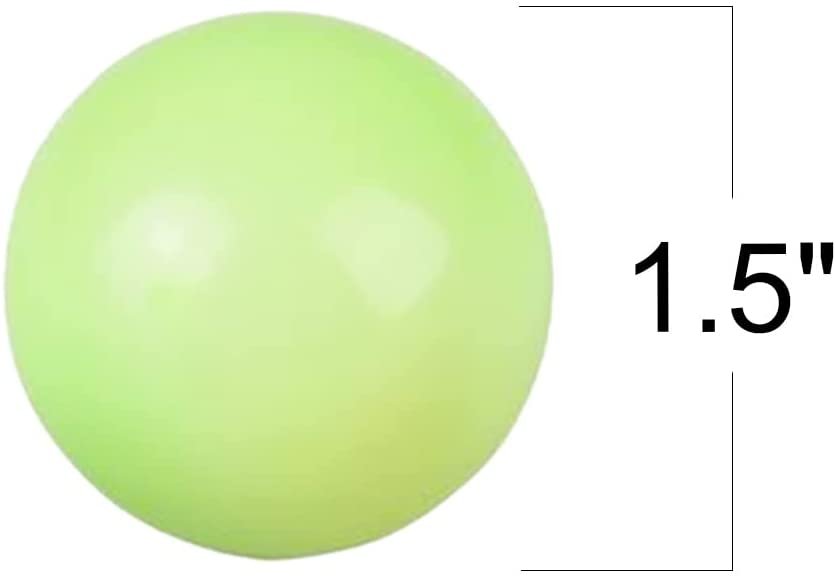 Squish Sticky Glow in The Dark Orbs, 2 Packs with 3 Balls Each, Glowing Fidget Toys for Kids & Adults, Squeeze Stress Toys in Assorted Vibrant Colors, Goody Bag Fillers & Party Favors