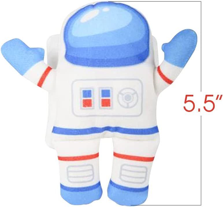 Astronaut Plush Toys, Set of 2, Soft and Cuddly Stuffed Astronaut Toys for Kids, Outer Space Party Decorations, Cute Nursery and Kids’ Room Decorations, Great Gift Idea, 5.5” Tall