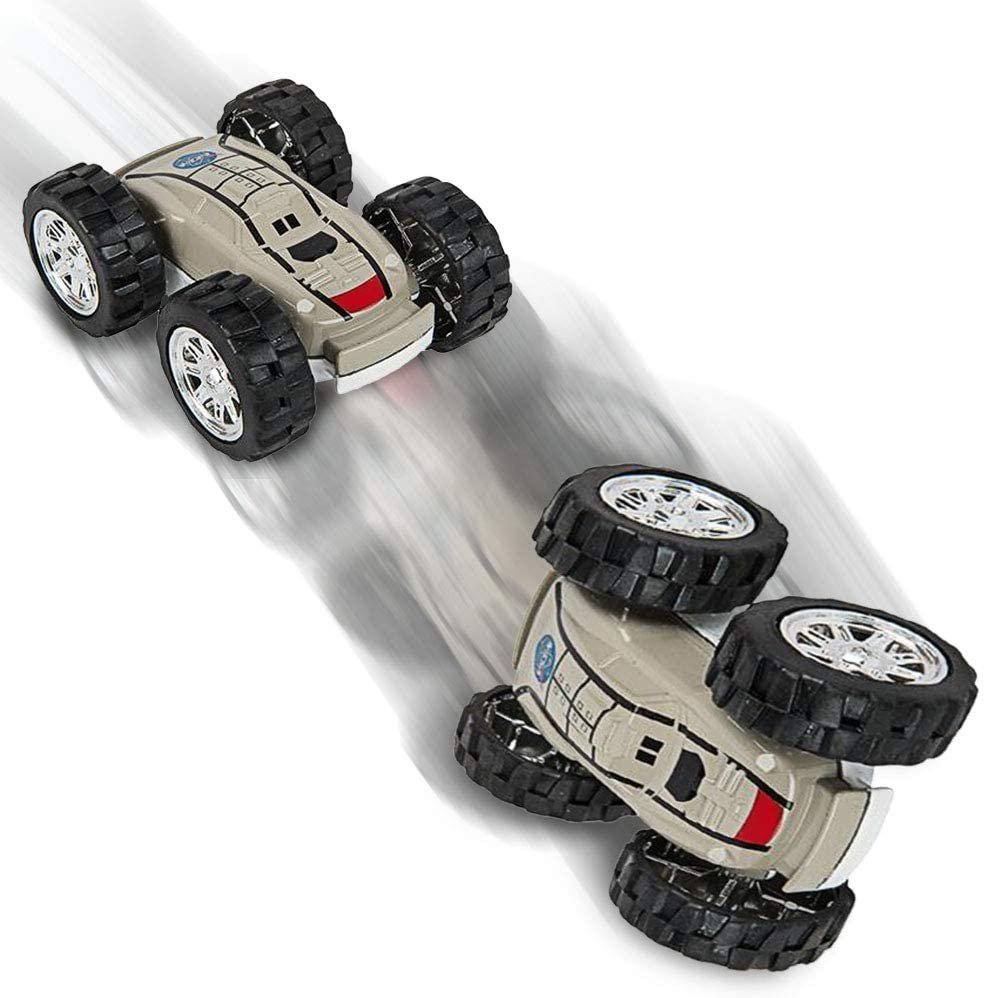 ArtCreativity Friction Flip Stunt Toy Cars for Boys - Set of 2 - Cool Space Rover Double-Sided Toys - Awesome 360 Degree Flips - Best Birthday Gift for Kids, Boys, Girls, Toddlers