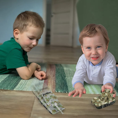 ArtCreativity Pull Back Tank Toys, Set of 3, Diecast Tank Military Toys in Camouflage Colors, Army Toys for Boys and Girls with a Pullback Motion, Gifts and Army Party Favors for Kids