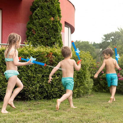 ArtCreativity Shark Water Blasters for Kids, Set of 2, 15.75 Inch Pump Action Water Squirter Toys for Swimming Pool, Beach, and Outdoor Summer Fun, Cool Birthday Party Favors for Boys and Girls