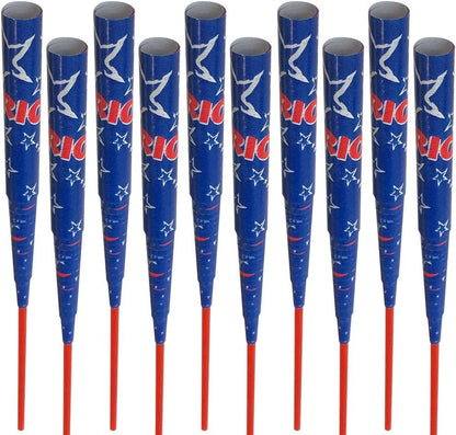 ArtCreativity Mini Patriotic Chinese Paper Yoyos, Set of 12, July 4th Party Favors for Kids, Red, White, and Blue Toys with Stars and Stripes, Giveaways for Independence, Memorial, and Veterans Day