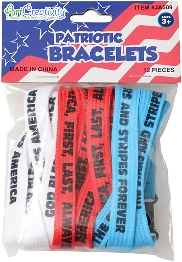 Patriotic Sayings Bracelets - Bulk