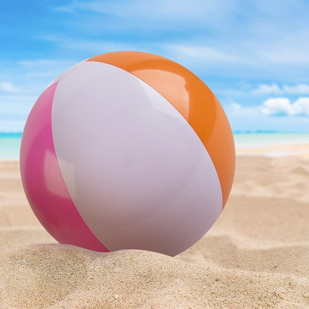 ArtCreativity 16 Inch Beach Balls for Kids, Pack of 12, Inflatable Summer Toys for Boys and Girls, Decorations for Hawaiian, Beach, and Pool Party, Beach Ball Party Favors
