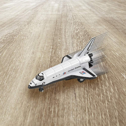 ArtCreativity Diecast Space Shuttle with Pullback Mechanism, Set of 2, Diecast Metal NASA Space Toys for Boys, Astronaut Cake Decorations, Astronaut Space Theme Party Favors