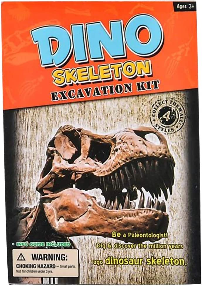 Dinosaur Deluxe Fossil Excavation Kit, Interactive Dino Fossil Excavating Toys Set with Digging Tools, Great Birthday Gift Idea, Exciting Fun for Children, Contest Prize for Kids