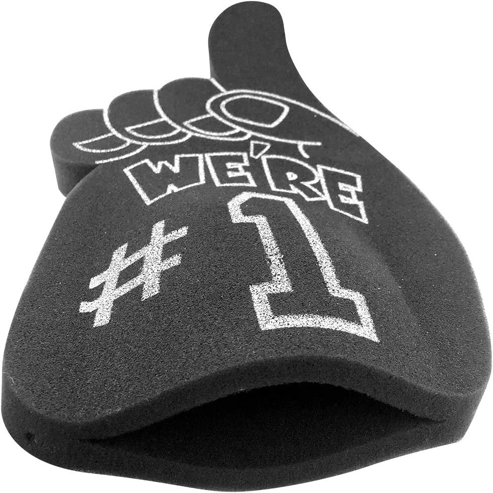 ArtCreativity We’re Number 1 Foam Hand, Team Spirit Foam Finger, No. 1 Cheerleading Pompom for Sports Events, Cool Boys’ Bedroom Decorations, Fun Sports Party Favors and Gifts for Kids