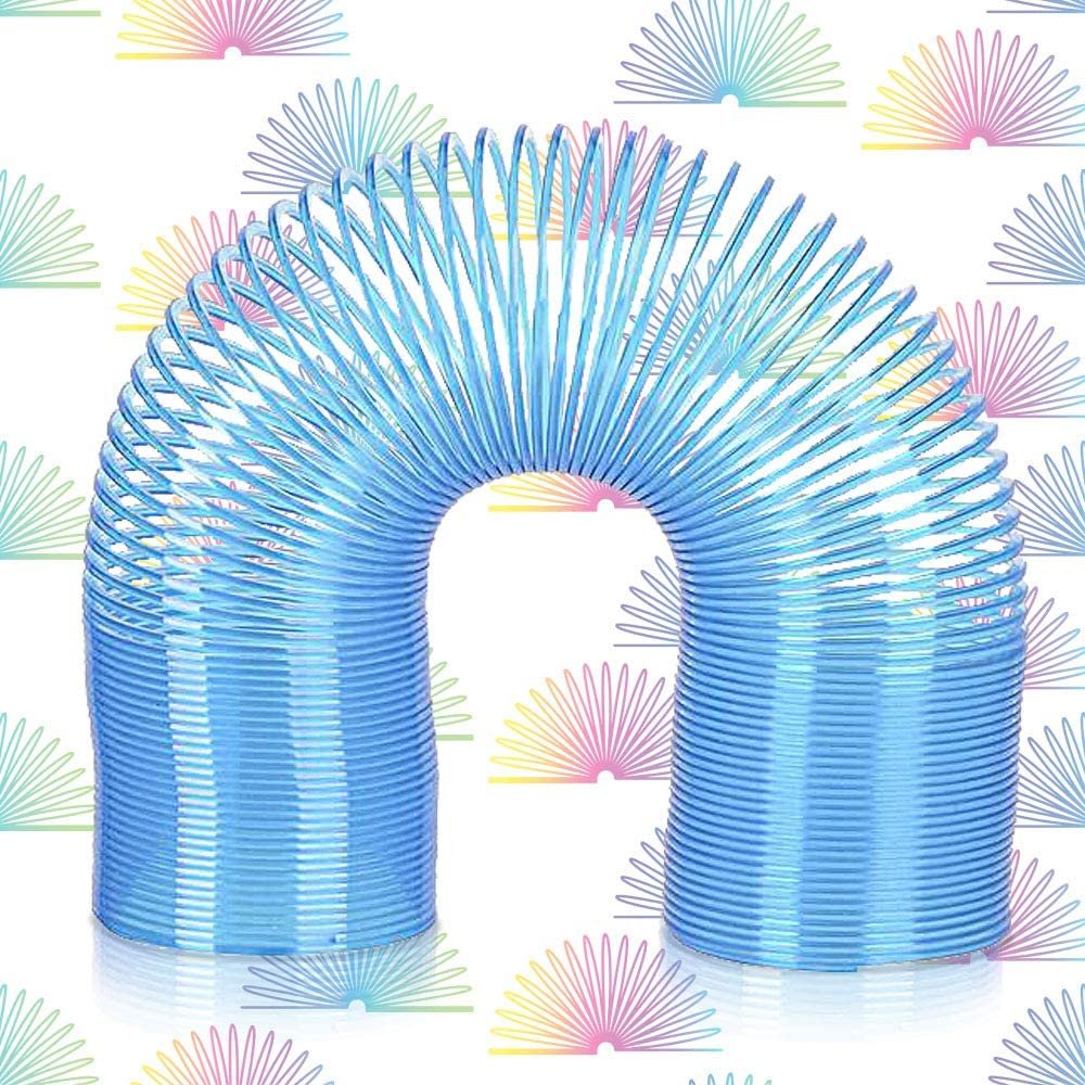 ArtCreativity Extra-Long Neon Mini Coil Springs - 12 Pack - 4 Inch Colorful Plastic Coil Spring Set - Fun Birthday Party Favors for Kids, Cute Prize, Goody Bag Fillers, Stocking Stuffers, Novelty Gift