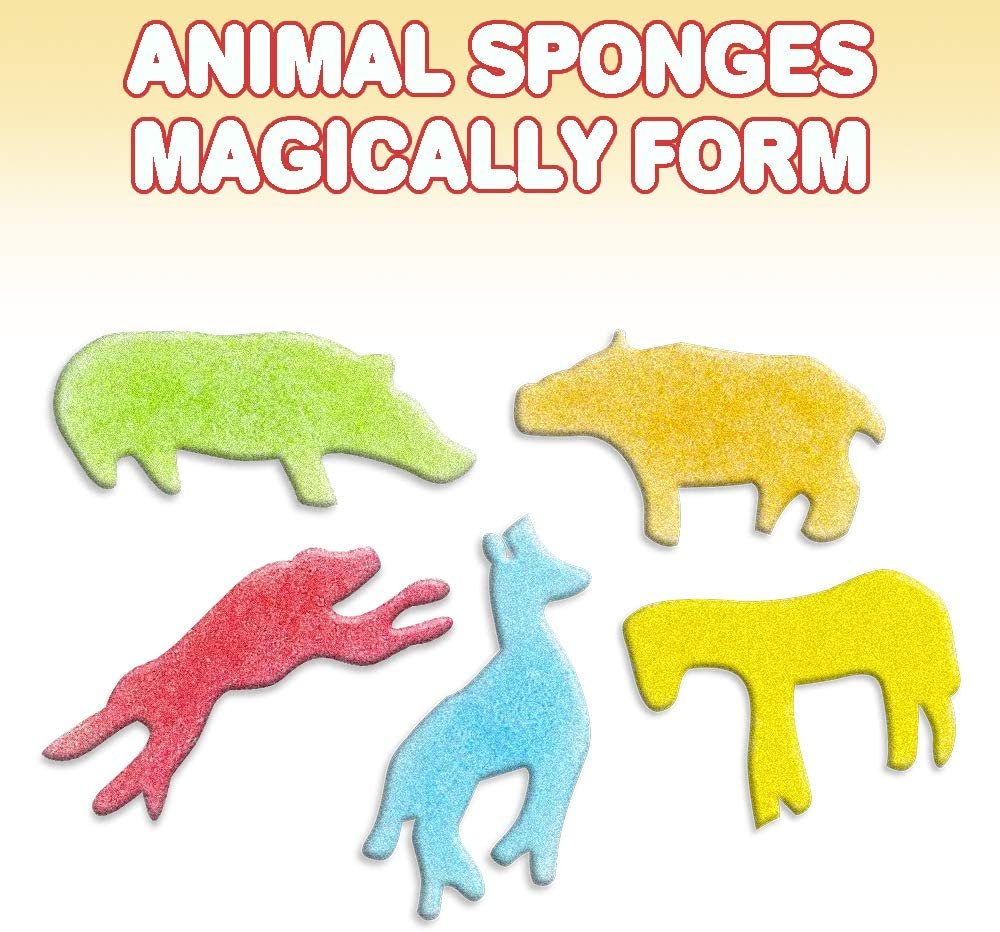 ArtCreativity Magic Growing Animal Capsules, Grow in Water, 2 Packs with 12 Expanding Animal Capsules Each, Cute Color Variety, Kids’ Birthday Party Favors, Contest Prize or Gift Idea