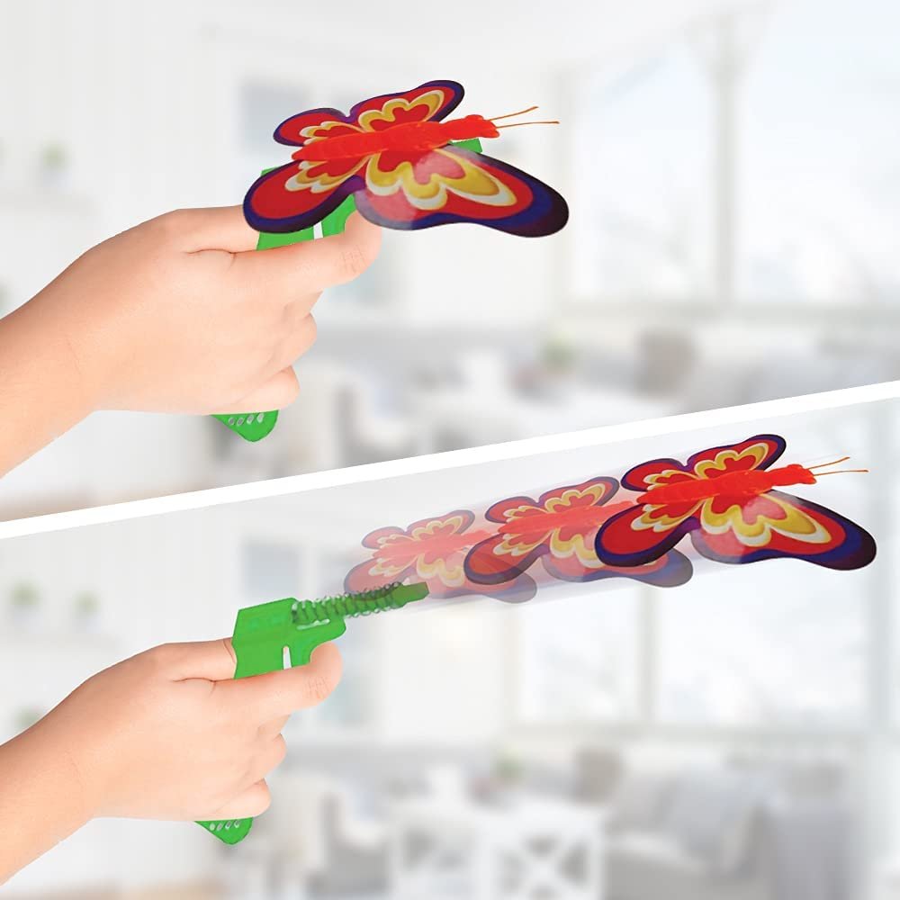 Butterfly Shooters for Kids, Set of 12, Butterfly Flying Toys for Kids Art Creativity Butterfly Shooters for Kids, Set of 12, Butterfly Flying Toys for Kids Art Creativity
