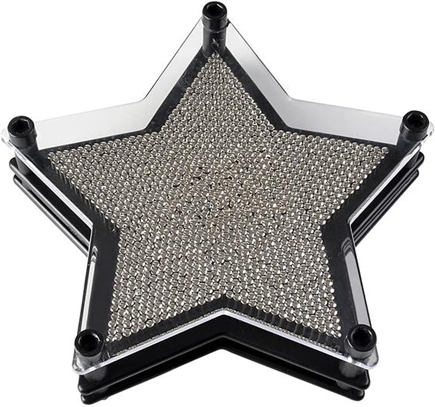ArtCreativity 6 Inch Star Pin Art Game for Kids-Adults Pin Art Toy for Autistic Kids-Stainless Steel Metal Pins, Sturdy Plastic Frame-Great Party Favor, Gift for Boys-Girls, Office Desk Decoration
