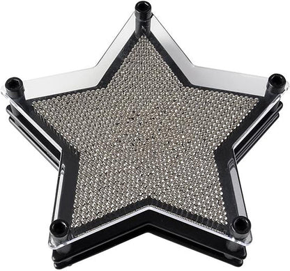 ArtCreativity 6 Inch Star Pin Art Game for Kids-Adults Pin Art Toy for Autistic Kids-Stainless Steel Metal Pins, Sturdy Plastic Frame-Great Party Favor, Gift for Boys-Girls, Office Desk Decoration
