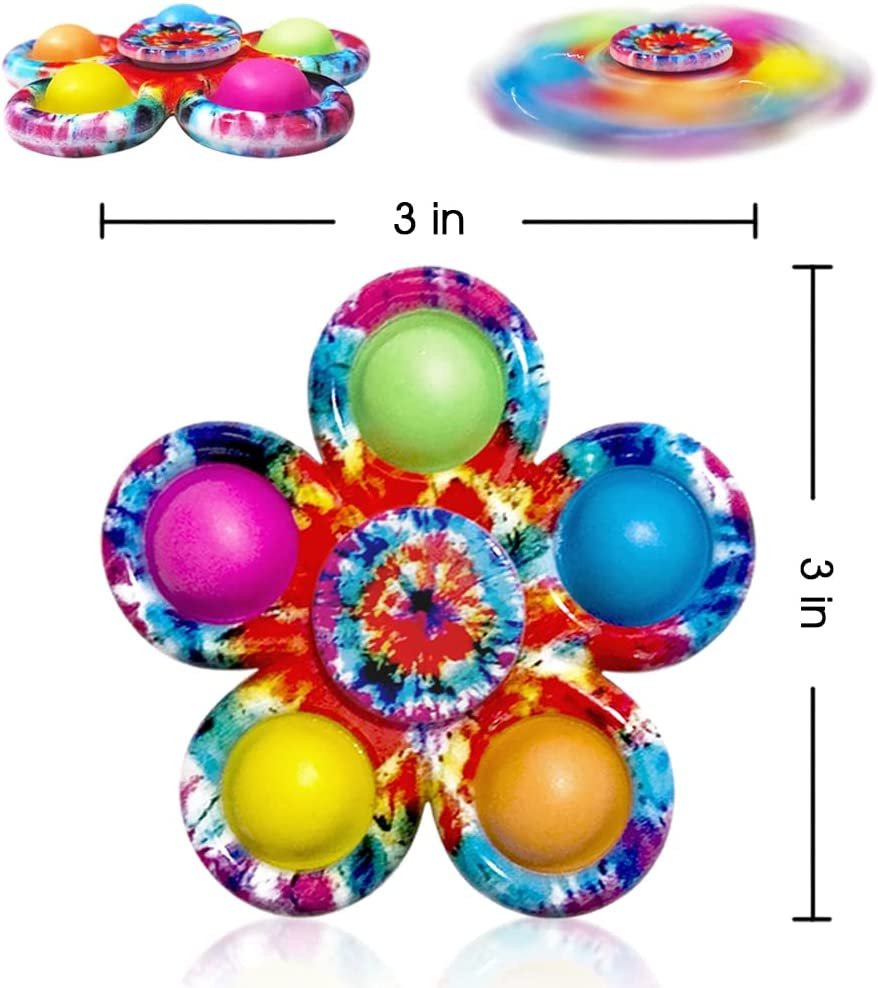 Pop it Fidget Spinners for Kids, Set of 10, Fidget Spinner Pop Its, 2 ...