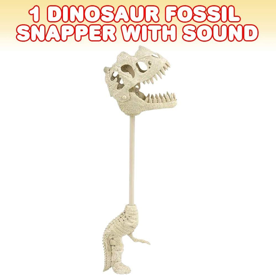 Dinosaur Fossil Snapper with Sound, 1PC, Dino Reacher Grabber Toy for Kids, Cool 17" Creature Reacher, Dinosaur Toys for Boys and Girls, Great Birthday Gift Idea