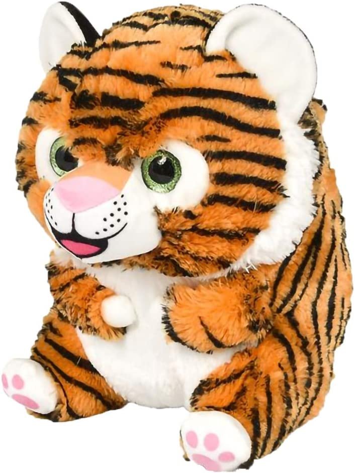 ArtCreativity Belly Buddy Tiger, 10 Inch Plush Stuffed Tiger, Super Soft and Cuddly Toy, Cute Nursery Décor, Best Gift for Baby Shower, Boys and Girls - Colors May Vary