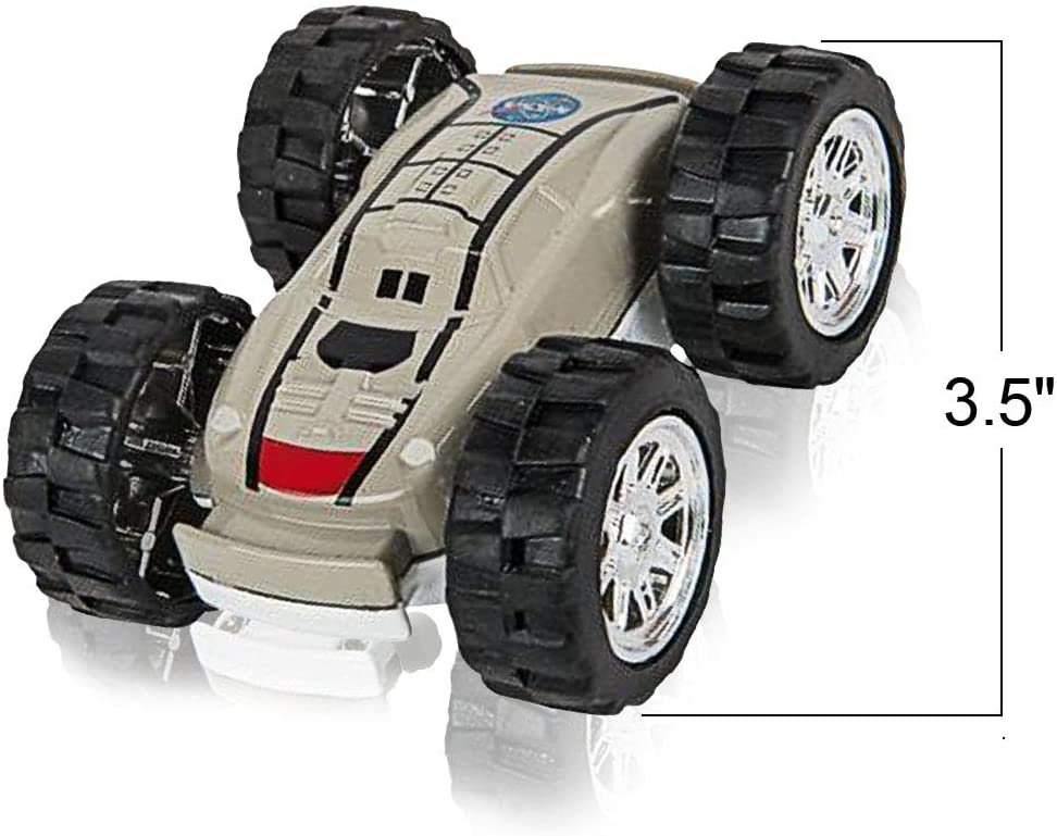 Friction Flip Stunt Toy Cars for Boys - Set of 2 - Cool Space Rover Double-Sided Toys - Awesome 360 Degree Flips - Best Birthday Gift for Kids, Boys, Girls, Toddlers