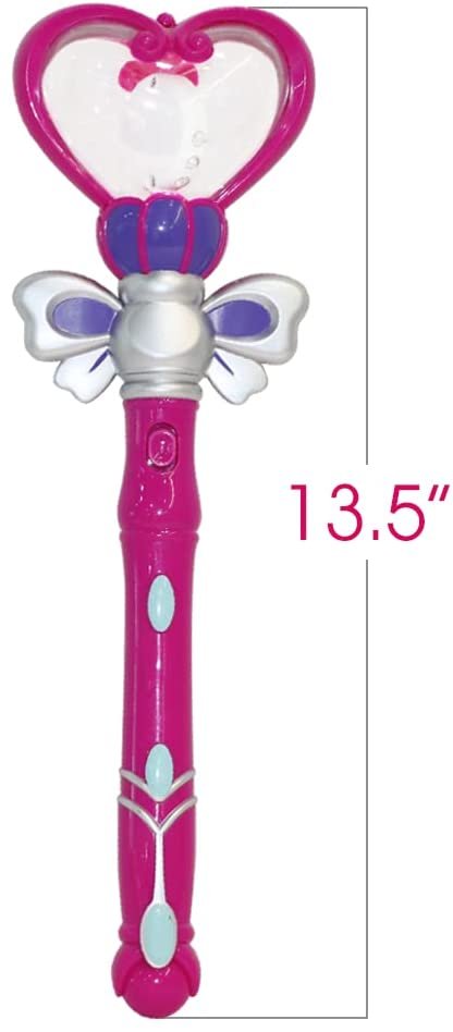 ArtCreativity Valentines Day Purple Light Up Heart Toy Wand with Sound, 13.5 Inch Wand Toy with Spinning LEDs and Sound Effects, Valentine Toys, LED Wand for Kids, Valentines Day Gifts for Kids