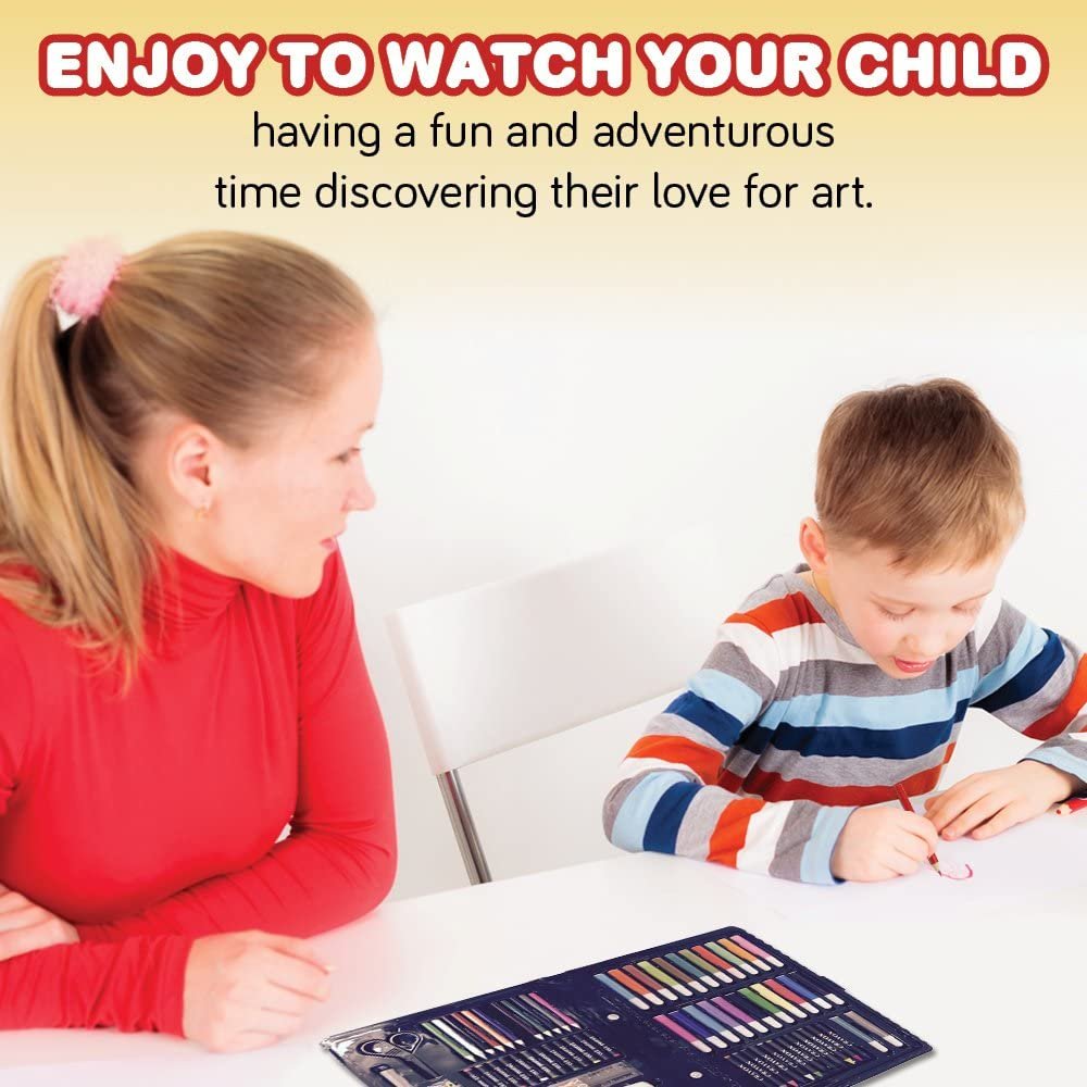 Deluxe Art Set For Kids by ART CREATIVITY - Ideal Beginner Artist